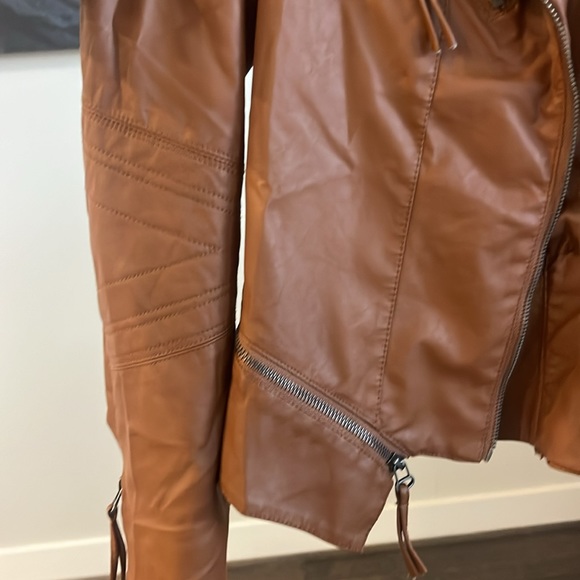 Lulus Camel Vegan Leather jacket (M/L) - Picture 2 of 5